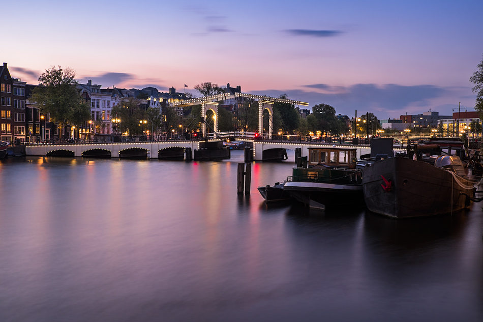 Amsterdam im Oktober Magere Brug